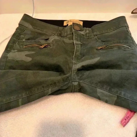 Democracy Gray Camo Camouflage Ab Technology Skinny Pants Jeans Women's Size 2 - Picture 9 of 14